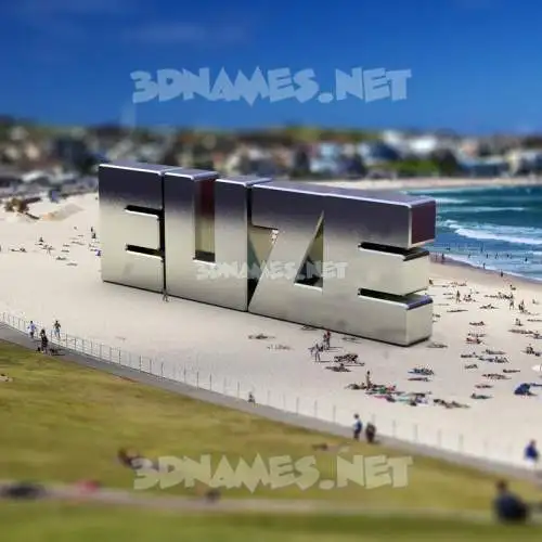 elize in Bondi Beach style - 3D name wallpaper elize in Bondi Beach style - 3D name wallpaper