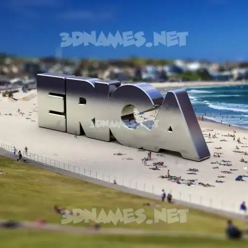 erica in Bondi Beach style - 3D name wallpaper erica in Bondi Beach style - 3D name wallpaper