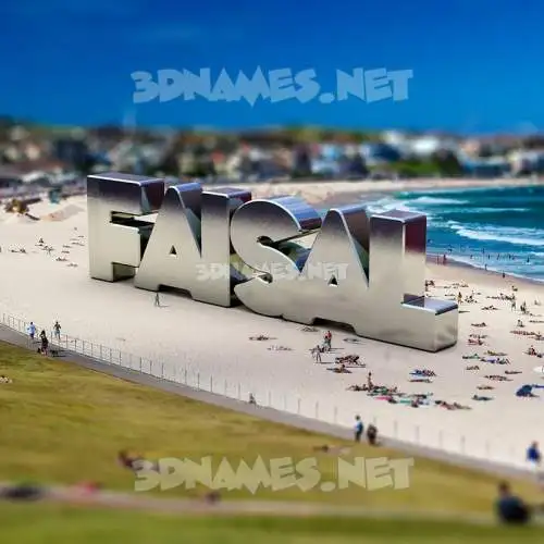 faisal in Bondi Beach style - 3D name wallpaper faisal in Bondi Beach style - 3D name wallpaper