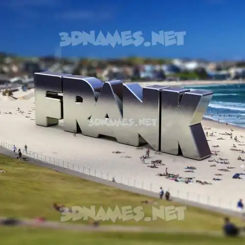 frank in Bondi Beach style - 3D name wallpaper frank in Bondi Beach style - 3D name wallpaper