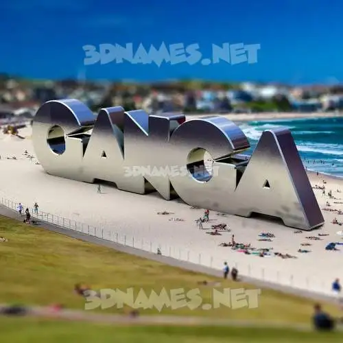 ganga in Bondi Beach style - 3D name wallpaper ganga in Bondi Beach style - 3D name wallpaper