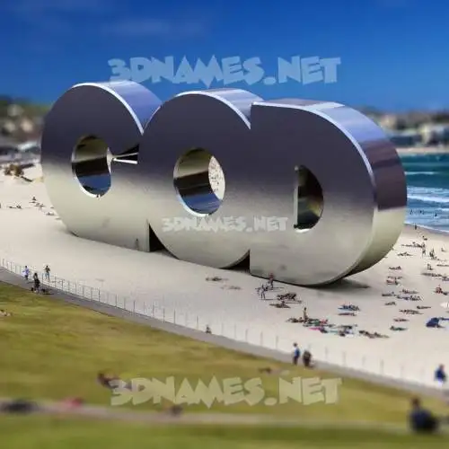 god in Bondi Beach style - 3D name wallpaper god in Bondi Beach style - 3D name wallpaper