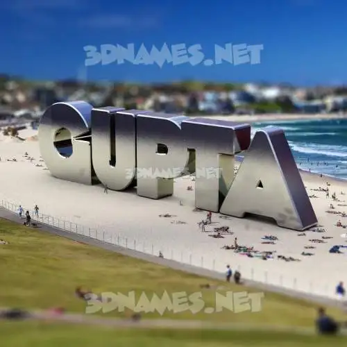 gupta in Bondi Beach style - 3D name wallpaper