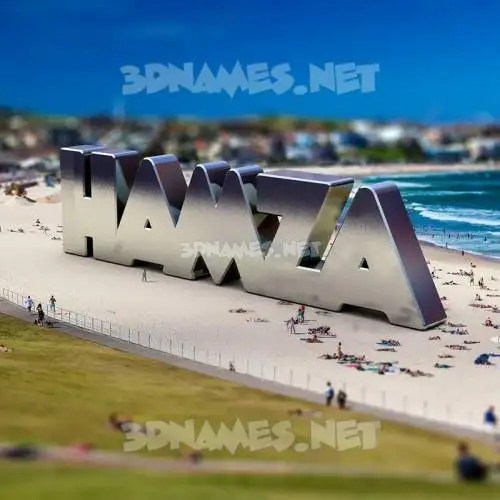 hamza in Bondi Beach style - 3D name wallpaper hamza in Bondi Beach style - 3D name wallpaper