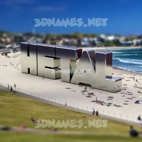 hetal in Bondi Beach style - 3D name wallpaper hetal in Bondi Beach style - 3D name wallpaper