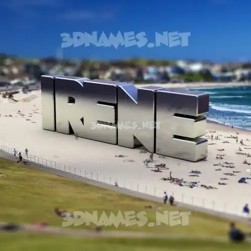 irene in Bondi Beach style - 3D name wallpaper irene in Bondi Beach style - 3D name wallpaper