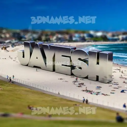 jayesh in Bondi Beach style - 3D name wallpaper