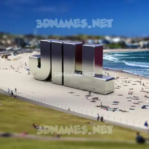 jill in Bondi Beach style - 3D name wallpaper jill in Bondi Beach style - 3D name wallpaper