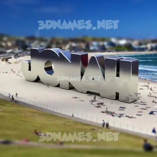 jonah in Bondi Beach style - 3D name wallpaper jonah in Bondi Beach style - 3D name wallpaper