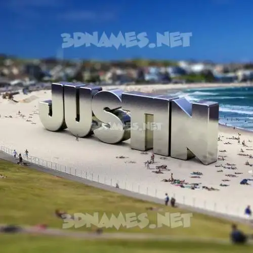 justin in Bondi Beach style - 3D name wallpaper justin in Bondi Beach style - 3D name wallpaper