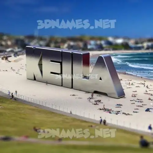 keila in Bondi Beach style - 3D name wallpaper