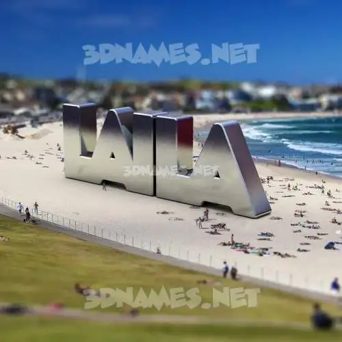 laila in Bondi Beach style - 3D name wallpaper laila in Bondi Beach style - 3D name wallpaper