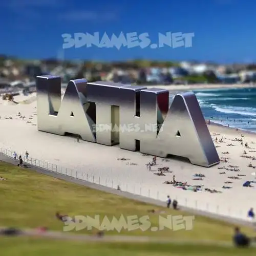 latha in Bondi Beach style - 3D name wallpaper latha in Bondi Beach style - 3D name wallpaper
