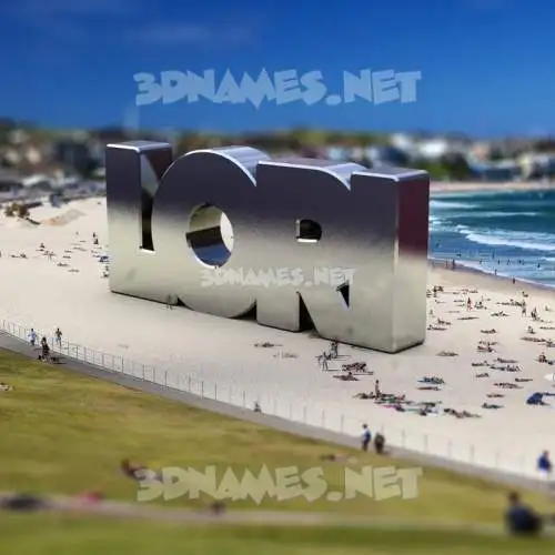 lori in Bondi Beach style - 3D name wallpaper