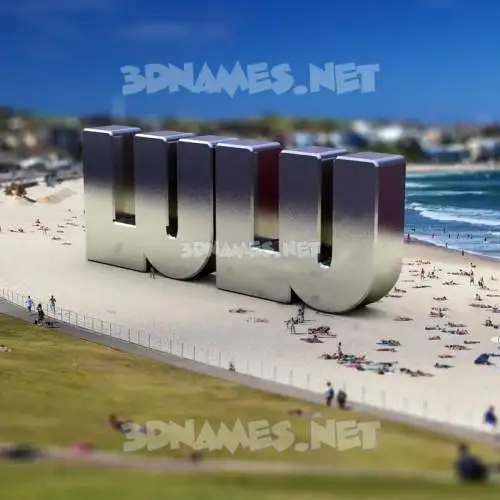 lulu in Bondi Beach style - 3D name wallpaper lulu in Bondi Beach style - 3D name wallpaper