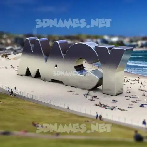 macy in Bondi Beach style - 3D name wallpaper macy in Bondi Beach style - 3D name wallpaper