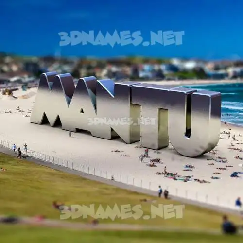 mantu in Bondi Beach style - 3D name wallpaper mantu in Bondi Beach style - 3D name wallpaper