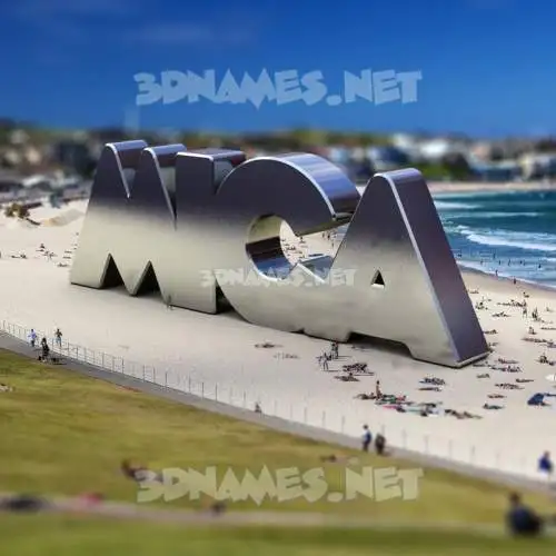 mica in Bondi Beach style - 3D name wallpaper mica in Bondi Beach style - 3D name wallpaper