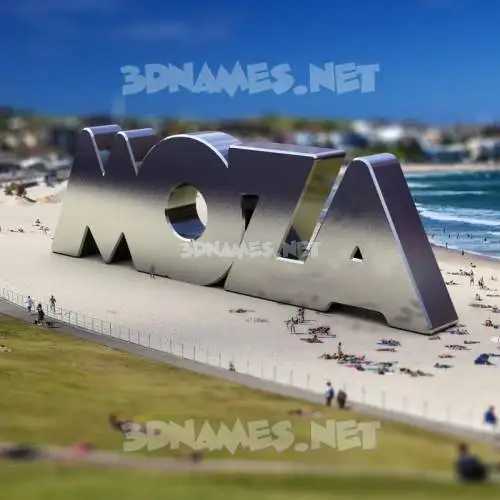 moza in Bondi Beach style - 3D name wallpaper moza in Bondi Beach style - 3D name wallpaper