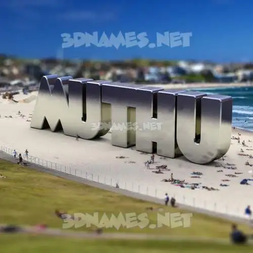 muthu in Bondi Beach style - 3D name wallpaper muthu in Bondi Beach style - 3D name wallpaper