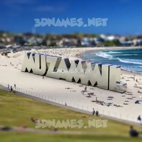 muzammil in Bondi Beach style - 3D name wallpaper muzammil in Bondi Beach style - 3D name wallpaper