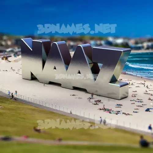 naaz in Bondi Beach style - 3D name wallpaper naaz in Bondi Beach style - 3D name wallpaper