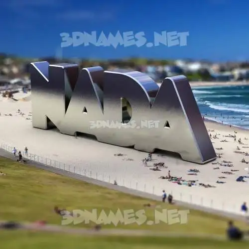 nada in Bondi Beach style - 3D name wallpaper nada in Bondi Beach style - 3D name wallpaper