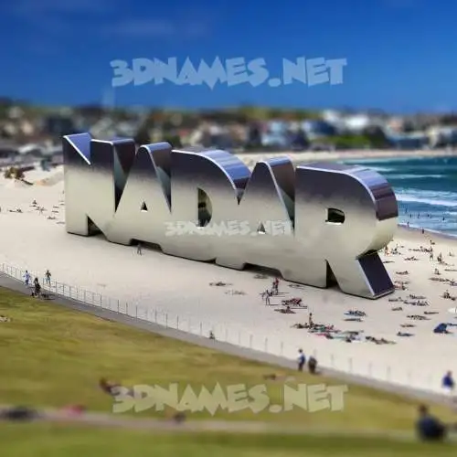 nadar in Bondi Beach style - 3D name wallpaper nadar in Bondi Beach style - 3D name wallpaper
