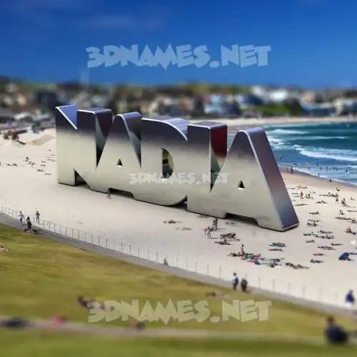 nadia in Bondi Beach style - 3D name wallpaper nadia in Bondi Beach style - 3D name wallpaper