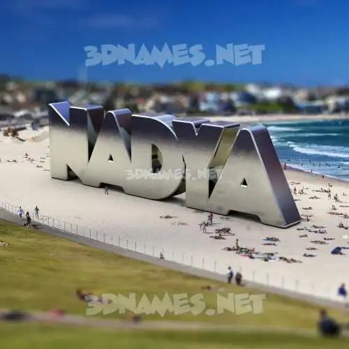 nadya in Bondi Beach style - 3D name wallpaper nadya in Bondi Beach style - 3D name wallpaper