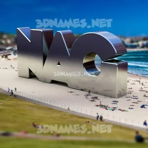 nag in Bondi Beach style - 3D name wallpaper nag in Bondi Beach style - 3D name wallpaper