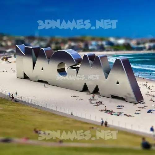 nagma in Bondi Beach style - 3D name wallpaper