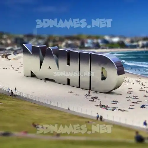 nahid in Bondi Beach style - 3D name wallpaper nahid in Bondi Beach style - 3D name wallpaper