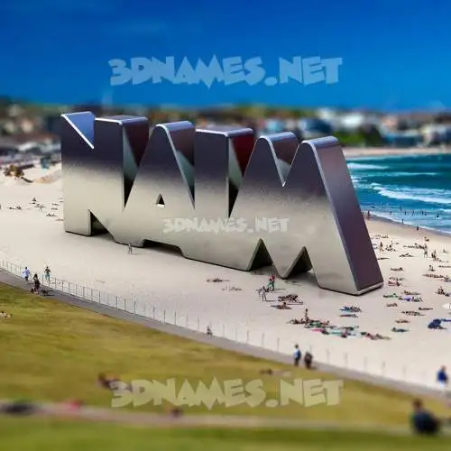 naim in Bondi Beach style - 3D name wallpaper naim in Bondi Beach style - 3D name wallpaper
