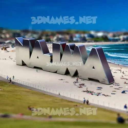najma in Bondi Beach style - 3D name wallpaper najma in Bondi Beach style - 3D name wallpaper