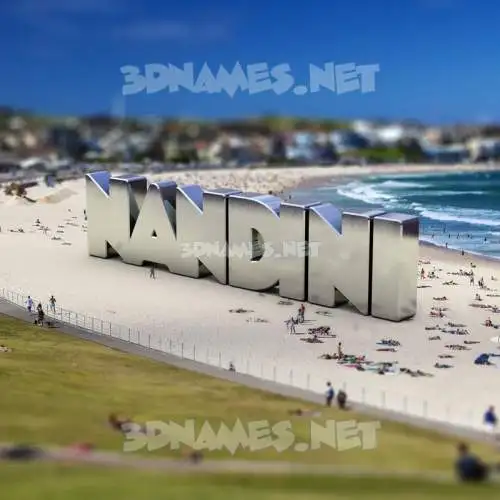 nandini in Bondi Beach style - 3D name wallpaper nandini in Bondi Beach style - 3D name wallpaper