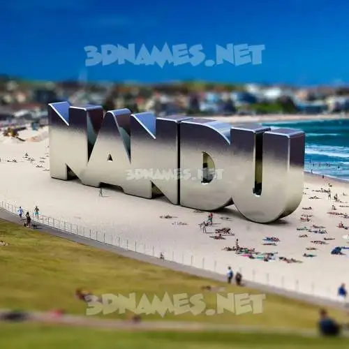 nandu in Bondi Beach style - 3D name wallpaper nandu in Bondi Beach style - 3D name wallpaper