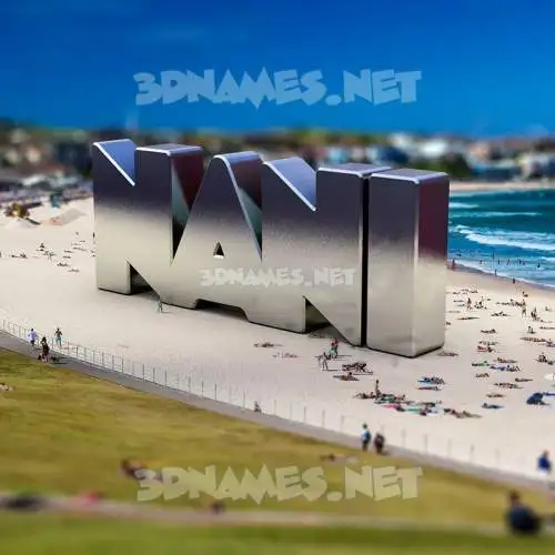 nani in Bondi Beach style - 3D name wallpaper nani in Bondi Beach style - 3D name wallpaper