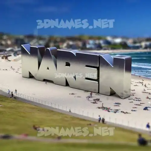 naren in Bondi Beach style - 3D name wallpaper naren in Bondi Beach style - 3D name wallpaper