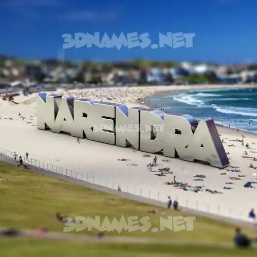 narendra in Bondi Beach style - 3D name wallpaper narendra in Bondi Beach style - 3D name wallpaper
