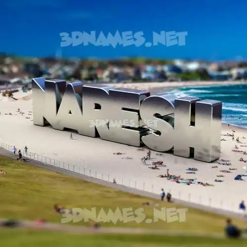 naresh in Bondi Beach style - 3D name wallpaper naresh in Bondi Beach style - 3D name wallpaper