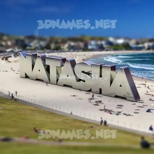 natasha in Bondi Beach style - 3D name wallpaper natasha in Bondi Beach style - 3D name wallpaper