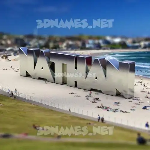 nathan in Bondi Beach style - 3D name wallpaper nathan in Bondi Beach style - 3D name wallpaper
