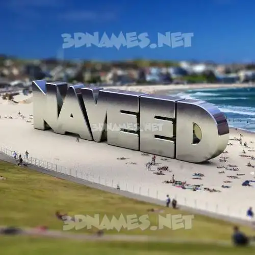 naveed in Bondi Beach style - 3D name wallpaper