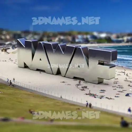 nawaf in Bondi Beach style - 3D name wallpaper nawaf in Bondi Beach style - 3D name wallpaper