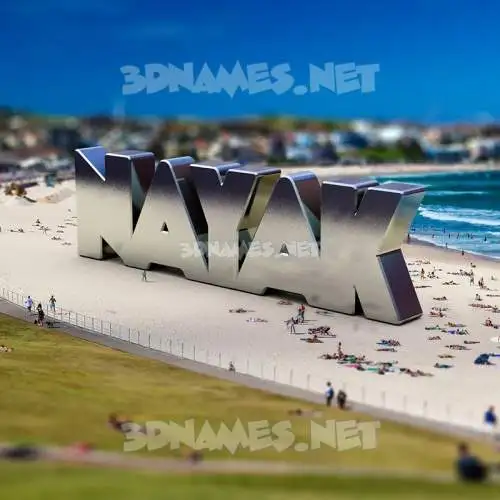 nayak in Bondi Beach style - 3D name wallpaper