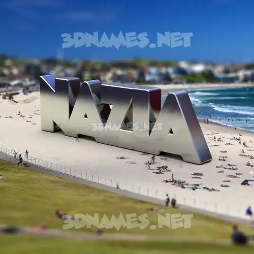 nazia in Bondi Beach style - 3D name wallpaper nazia in Bondi Beach style - 3D name wallpaper