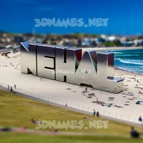nehal in Bondi Beach style - 3D name wallpaper nehal in Bondi Beach style - 3D name wallpaper