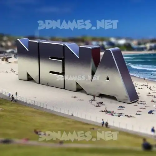 nena in Bondi Beach style - 3D name wallpaper nena in Bondi Beach style - 3D name wallpaper