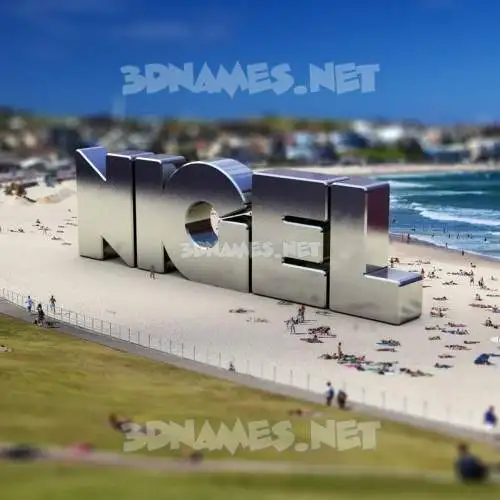 nigel in Bondi Beach style - 3D name wallpaper